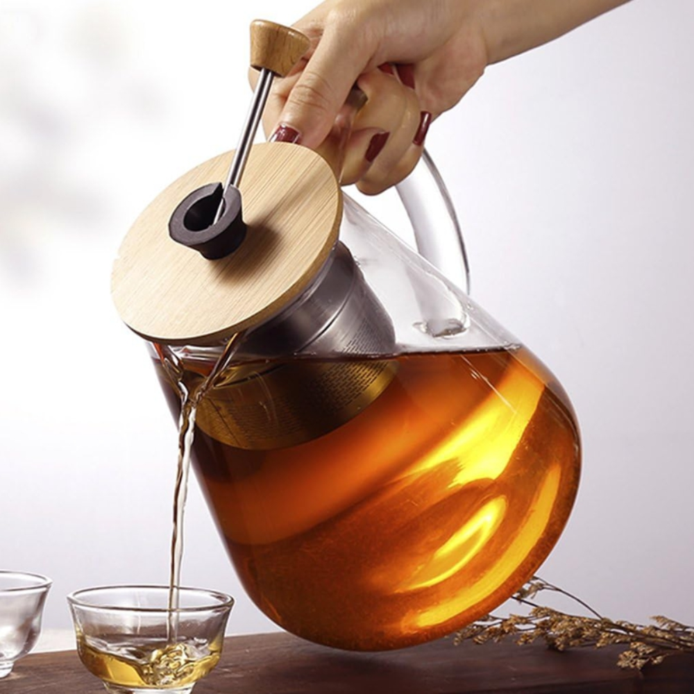 Ch'a Tea Glass Teapot with Infuser 2
