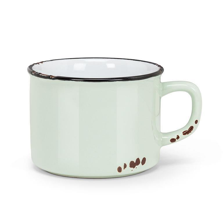 Enamel Look Cappuccino Cup Mint