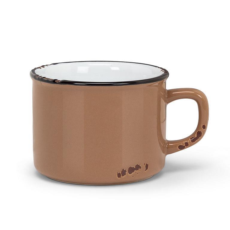 Enamel Look Cappuccino Cup Taupe