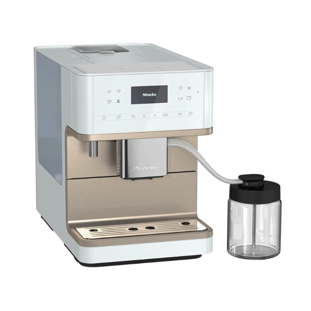 Miele CM 6360 Milk Perfection Lotus White Clean Steel Metallic