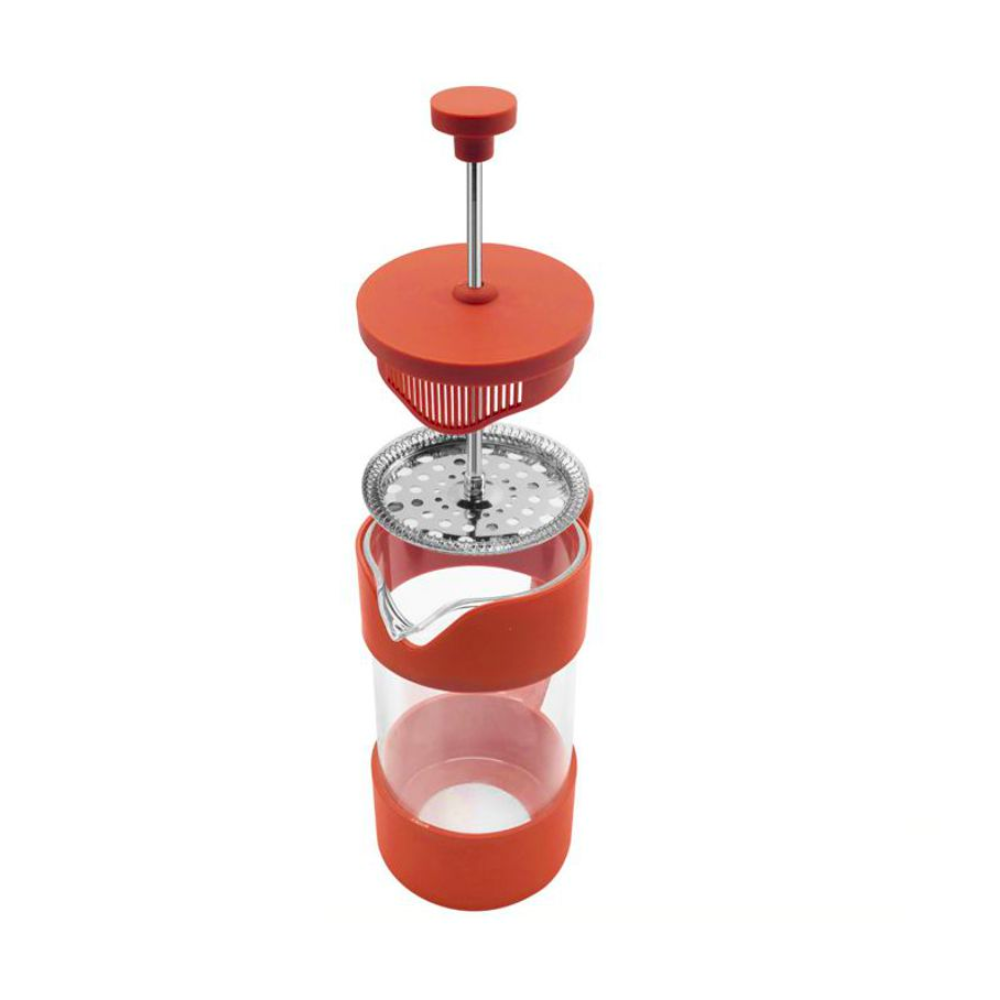 Oggi French Press Terracotta Open