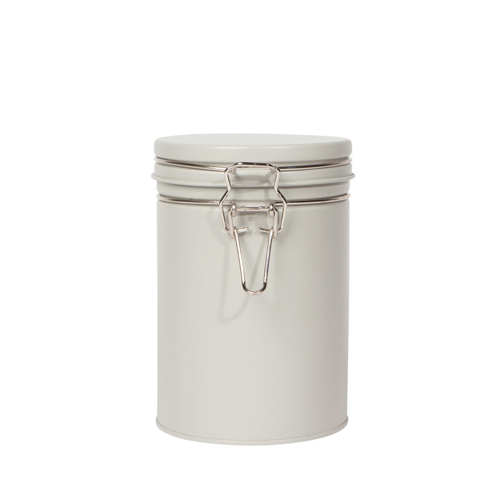 Small Matte Steel Canister Fog Gray