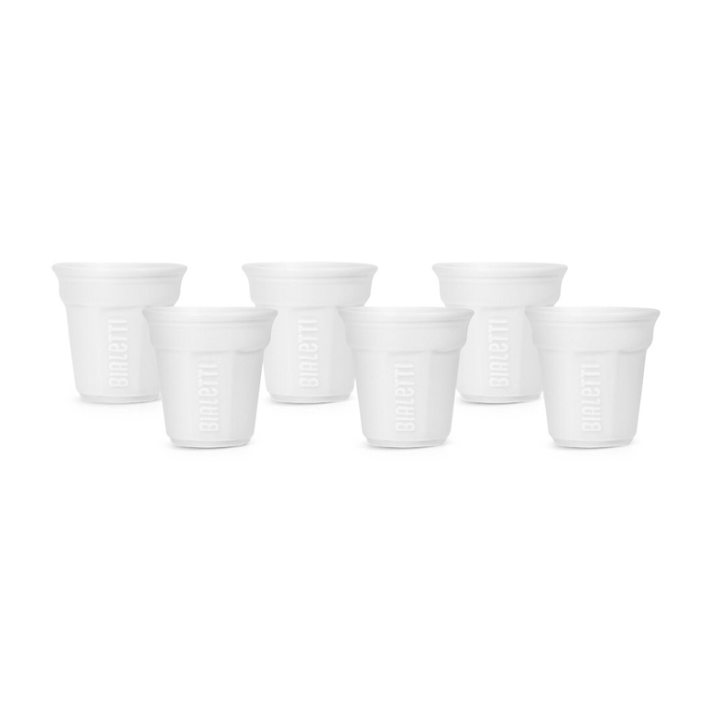 Buy Bialetti Bicchierini 6-Piece Octagonal Cup Set White, Montreal, Quebec, Canada