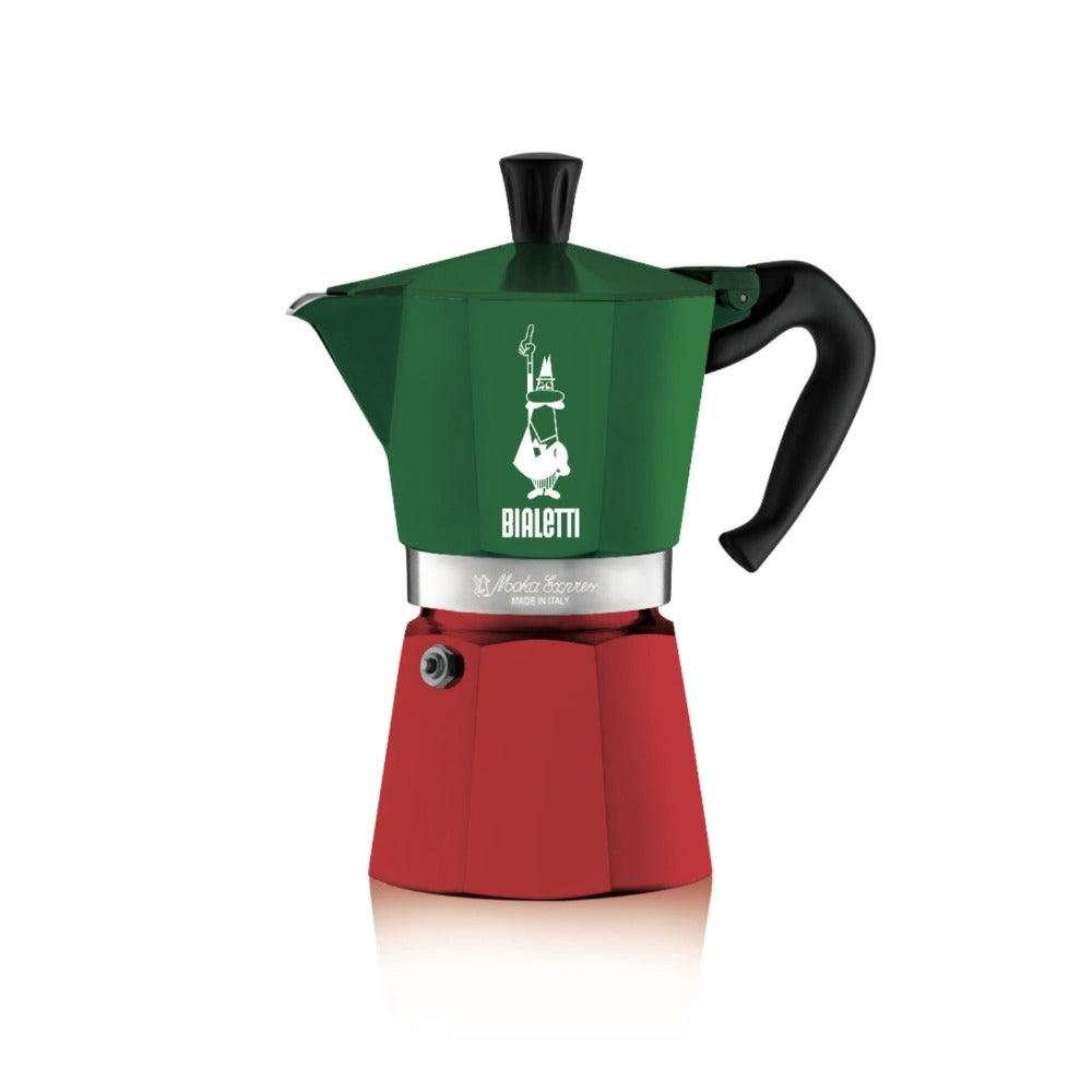 Bialetti Moka Express Tricolour stovetop espresso coffee maker