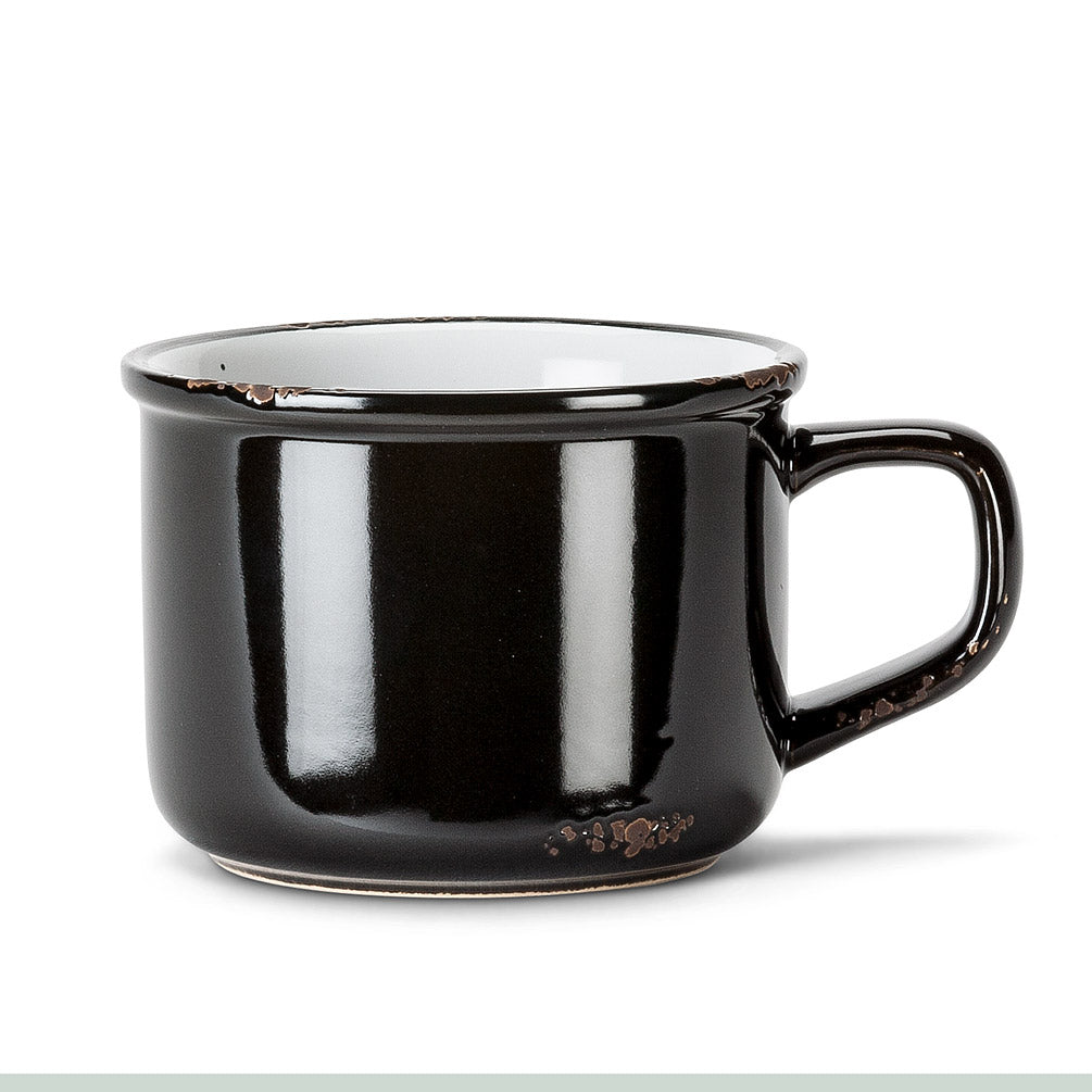 Enamel Look Cappuccino Cup