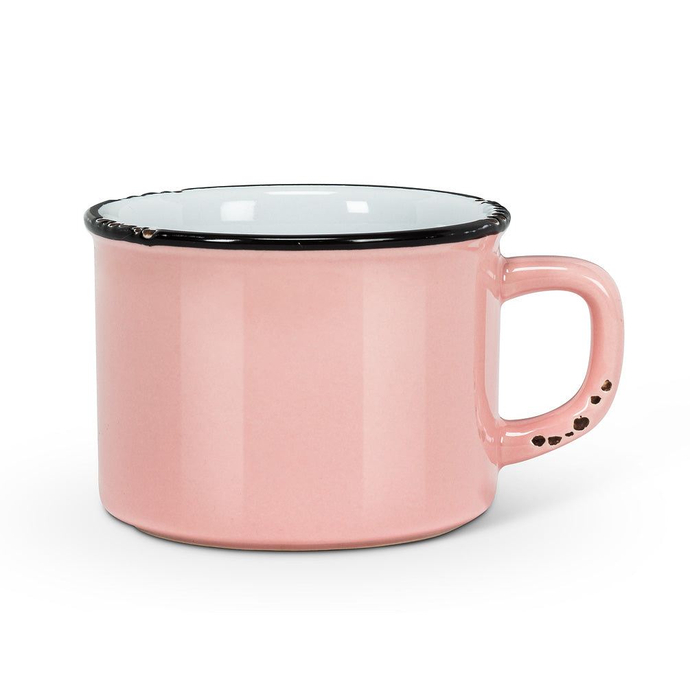 Enamel Look Cappuccino Cup