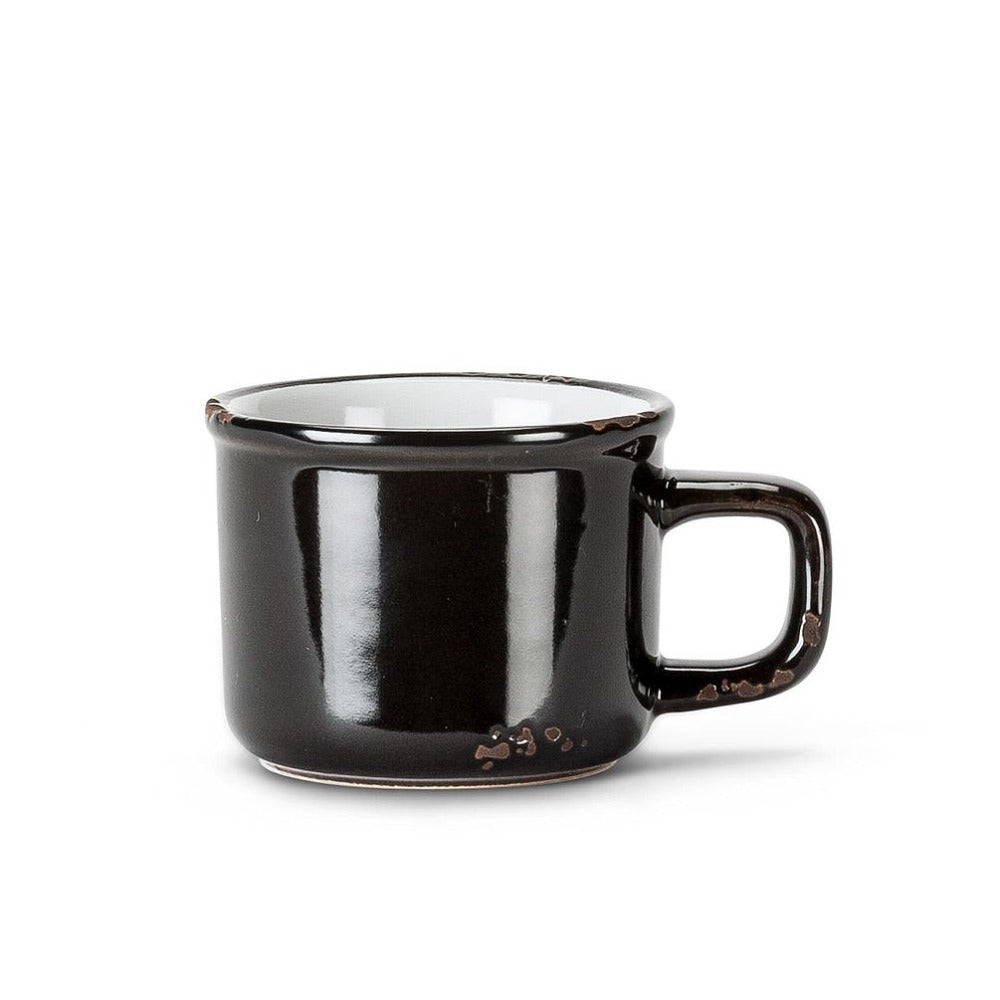 Enamel Look Espresso Cup Black