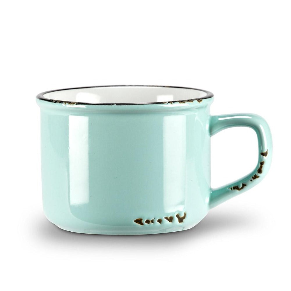 Enamel Look Cappuccino Cup Mint