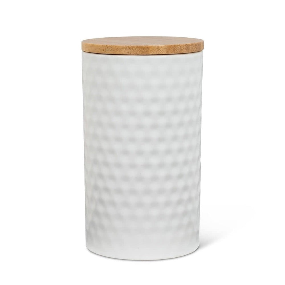 Large Hexagon Textured Canister