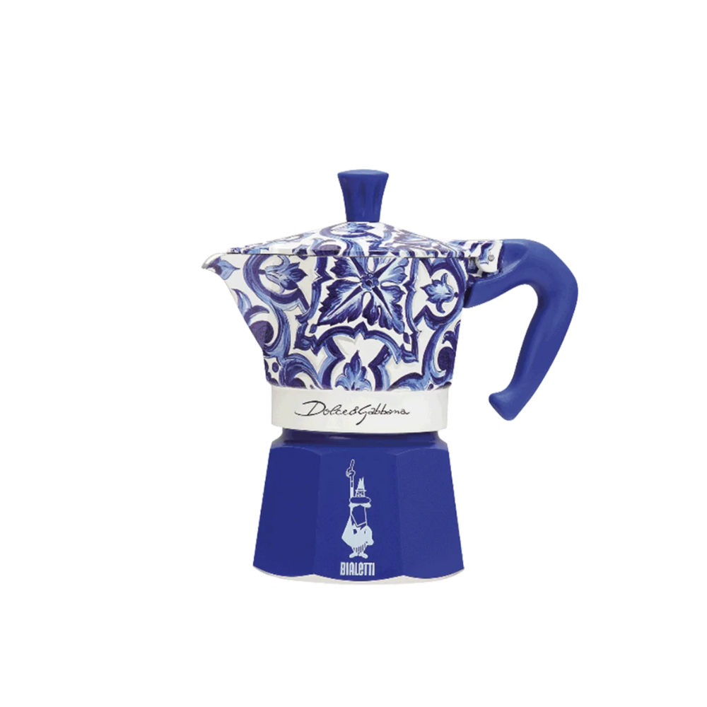 Bialetti Dolce &amp; Gabbana Moka Express Blu 3 Cups