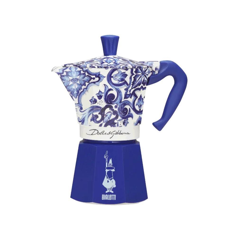 Bialetti Dolce &amp; Gabbana Moka Express Blu 6 Cups