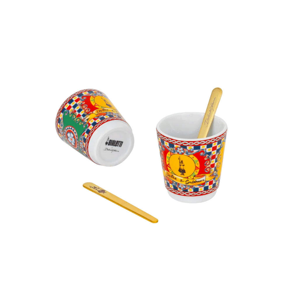 Bialetti Dolce & Gabbana Moka Express 2-Cup, Porcelain Cup