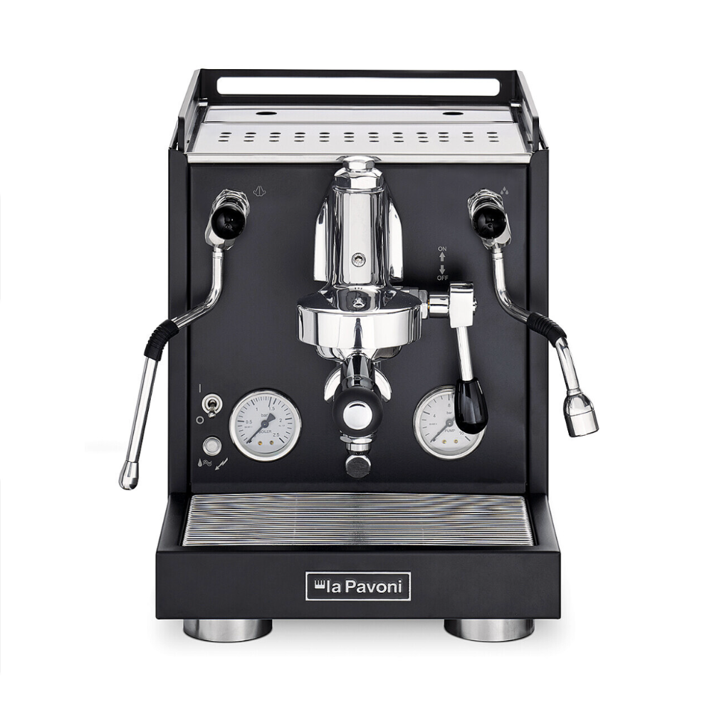 La Pavoni New Cellini Evolution Black Front