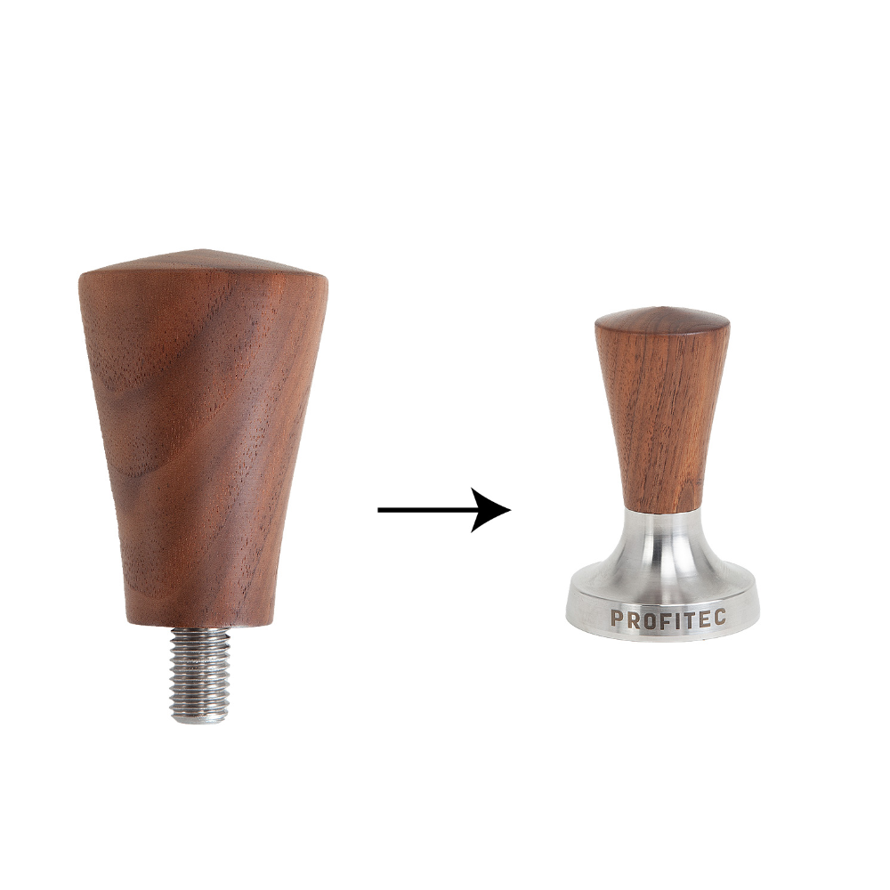 Profitec Walnut Wood Tamper Handle Sample