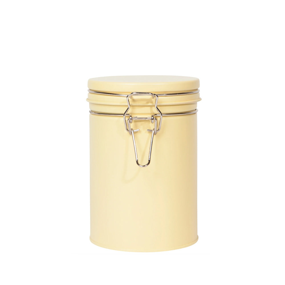 Small Matte Steel Canister Sunrise Yellow