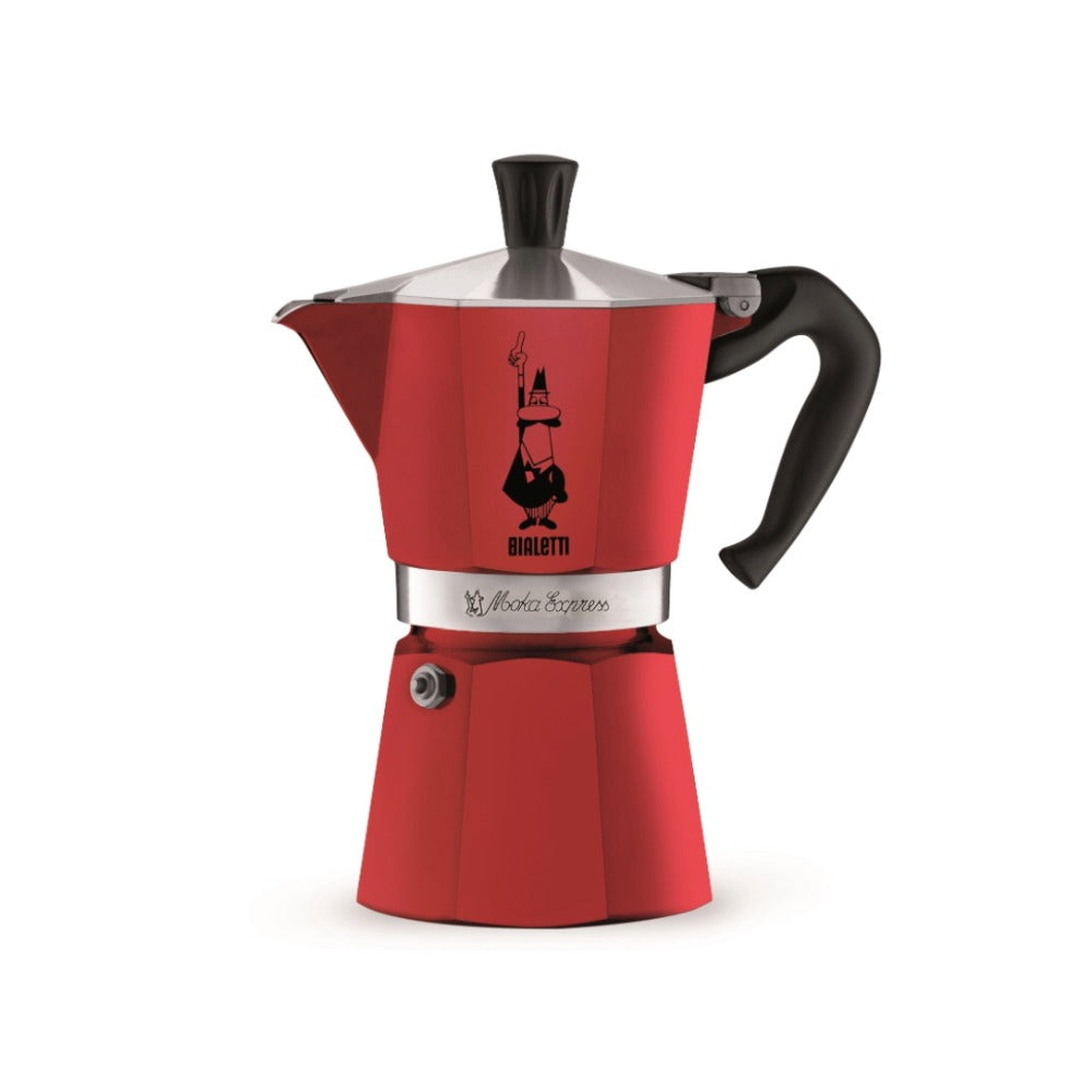 Bialetti Moka Express Red stovetop espresso coffee maker