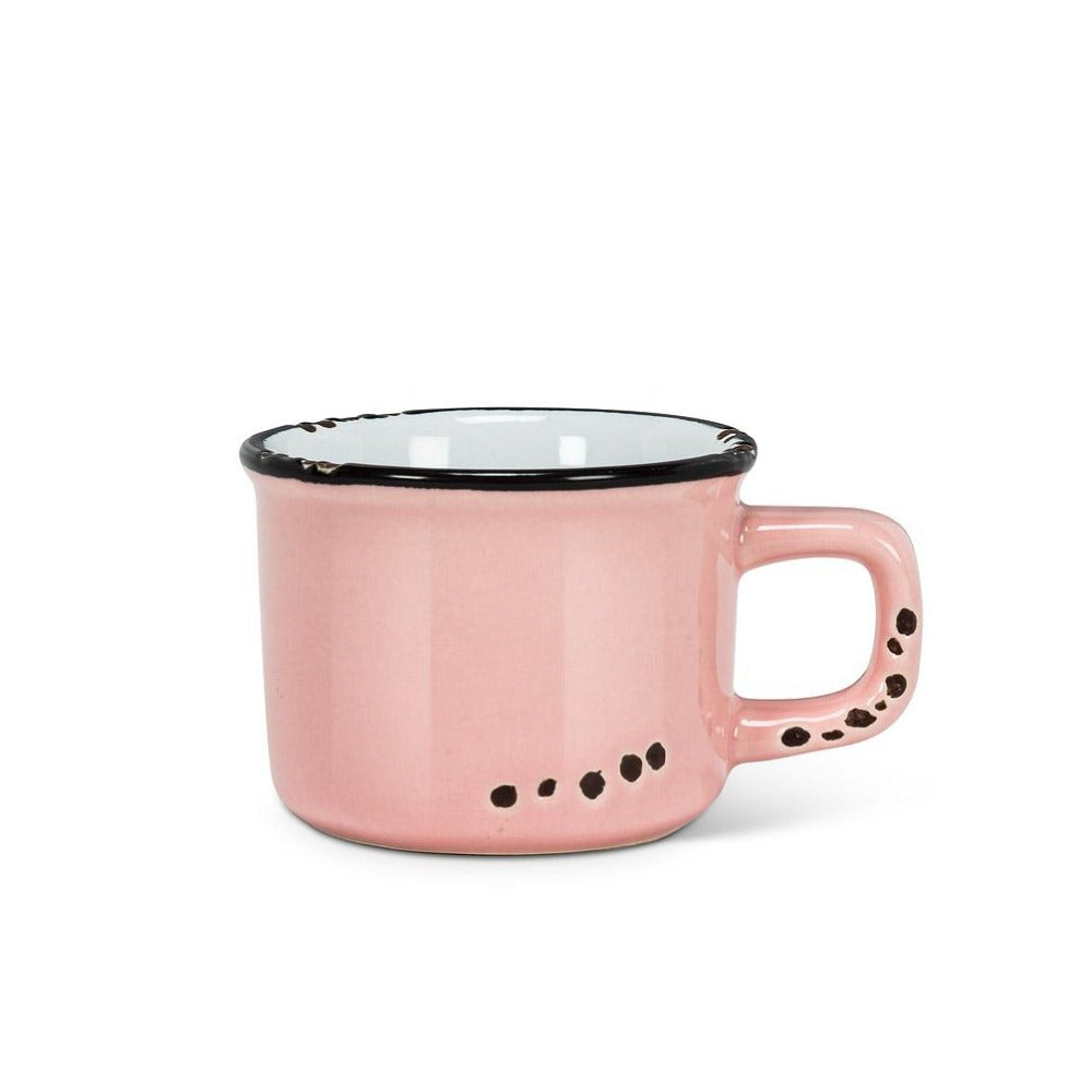 Enamel Look Espresso Cup Pink