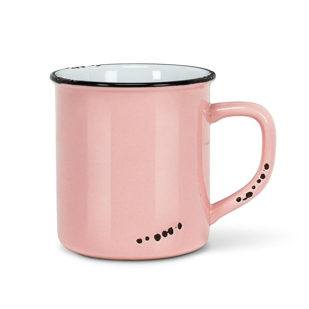 Enamel Look Mug Pink